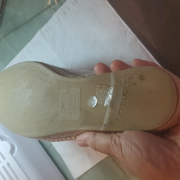 COPY - Gucci Leather Espadrille/Mule with Double G - Picture 3 of 9